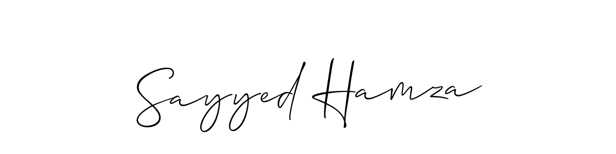 Best and Professional Signature Style for Sayyed Hamza. Allison_Script Best Signature Style Collection. Sayyed Hamza signature style 2 images and pictures png