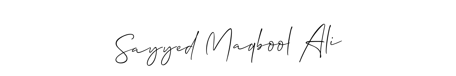 See photos of Sayyed Maqbool Ali official signature by Spectra . Check more albums & portfolios. Read reviews & check more about Allison_Script font. Sayyed Maqbool Ali signature style 2 images and pictures png