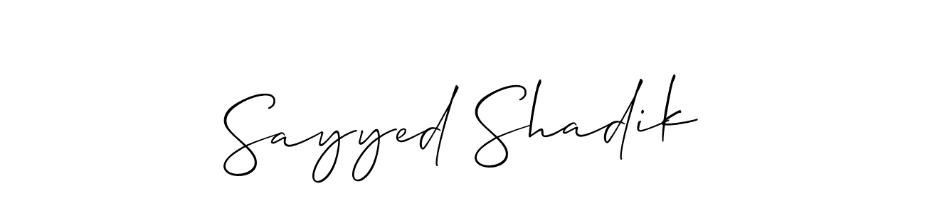 See photos of Sayyed Shadik official signature by Spectra . Check more albums & portfolios. Read reviews & check more about Allison_Script font. Sayyed Shadik signature style 2 images and pictures png