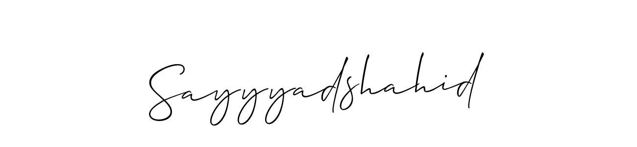 It looks lik you need a new signature style for name Sayyyadshahid. Design unique handwritten (Allison_Script) signature with our free signature maker in just a few clicks. Sayyyadshahid signature style 2 images and pictures png