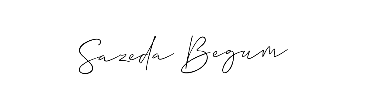 This is the best signature style for the Sazeda Begum name. Also you like these signature font (Allison_Script). Mix name signature. Sazeda Begum signature style 2 images and pictures png