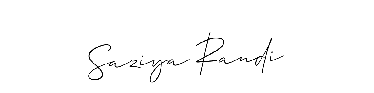 How to Draw Saziya Randi signature style? Allison_Script is a latest design signature styles for name Saziya Randi. Saziya Randi signature style 2 images and pictures png