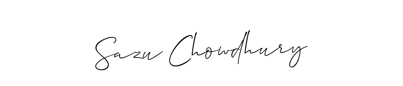 How to Draw Sazu Chowdhury signature style? Allison_Script is a latest design signature styles for name Sazu Chowdhury. Sazu Chowdhury signature style 2 images and pictures png
