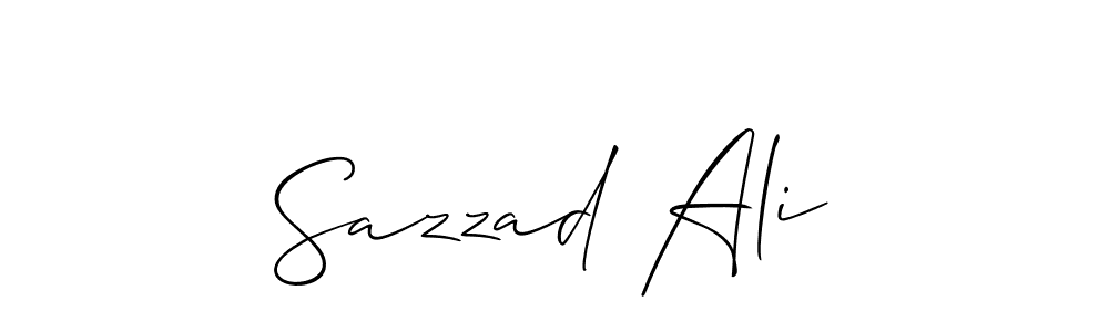 How to make Sazzad Ali signature? Allison_Script is a professional autograph style. Create handwritten signature for Sazzad Ali name. Sazzad Ali signature style 2 images and pictures png