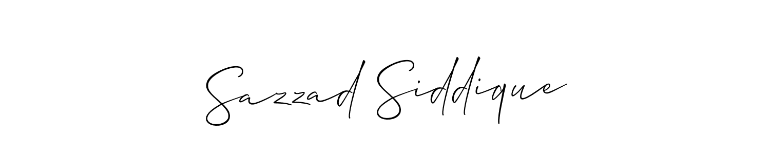 Make a beautiful signature design for name Sazzad Siddique. With this signature (Allison_Script) style, you can create a handwritten signature for free. Sazzad Siddique signature style 2 images and pictures png