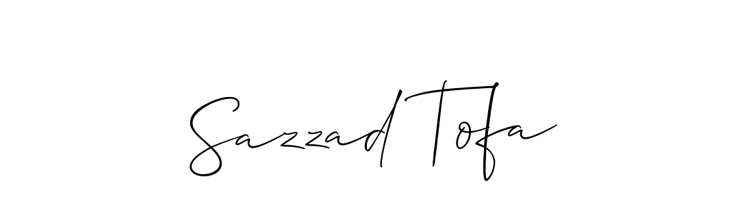 Also You can easily find your signature by using the search form. We will create Sazzad Tofa name handwritten signature images for you free of cost using Allison_Script sign style. Sazzad Tofa signature style 2 images and pictures png