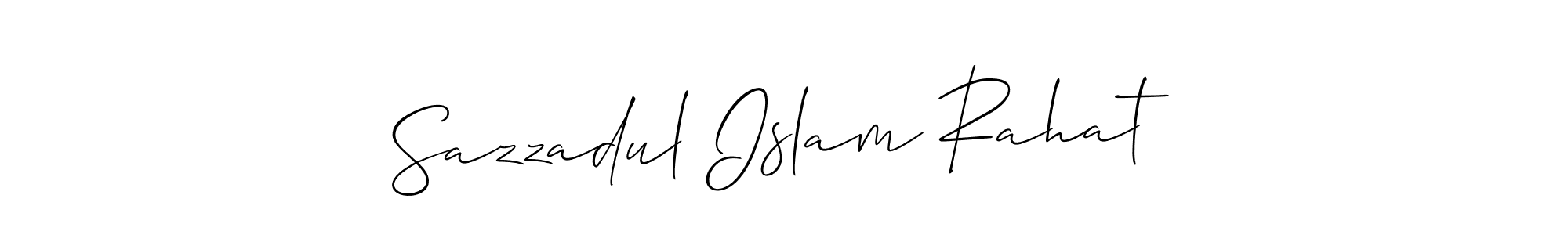 You can use this online signature creator to create a handwritten signature for the name Sazzadul Islam Rahat. This is the best online autograph maker. Sazzadul Islam Rahat signature style 2 images and pictures png