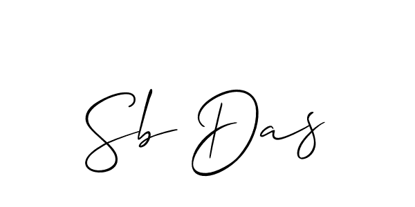 You can use this online signature creator to create a handwritten signature for the name Sb Das. This is the best online autograph maker. Sb Das signature style 2 images and pictures png