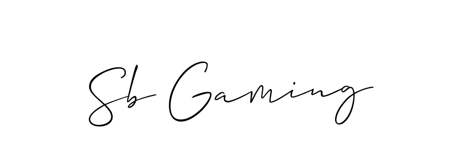 The best way (Allison_Script) to make a short signature is to pick only two or three words in your name. The name Sb Gaming include a total of six letters. For converting this name. Sb Gaming signature style 2 images and pictures png