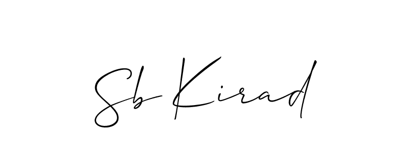 Make a beautiful signature design for name Sb Kirad. Use this online signature maker to create a handwritten signature for free. Sb Kirad signature style 2 images and pictures png