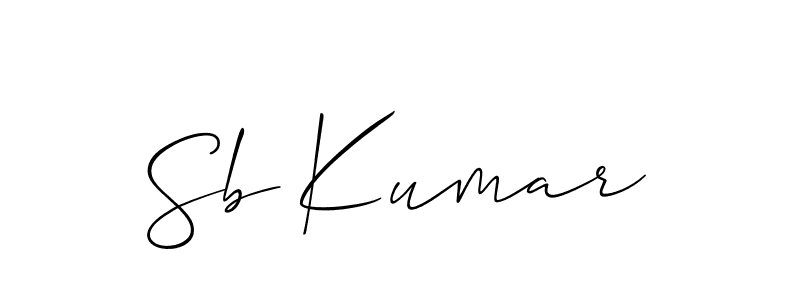 Once you've used our free online signature maker to create your best signature Allison_Script style, it's time to enjoy all of the benefits that Sb Kumar name signing documents. Sb Kumar signature style 2 images and pictures png