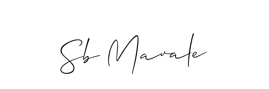 Use a signature maker to create a handwritten signature online. With this signature software, you can design (Allison_Script) your own signature for name Sb Mavale. Sb Mavale signature style 2 images and pictures png