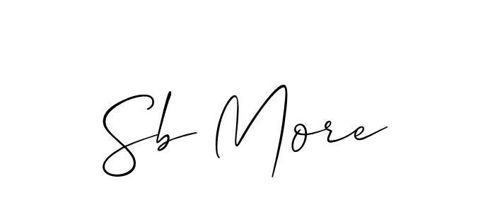 Also we have Sb More name is the best signature style. Create professional handwritten signature collection using Allison_Script autograph style. Sb More signature style 2 images and pictures png