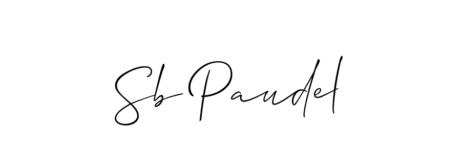 Once you've used our free online signature maker to create your best signature Allison_Script style, it's time to enjoy all of the benefits that Sb Paudel name signing documents. Sb Paudel signature style 2 images and pictures png