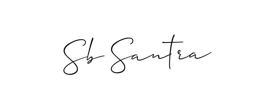 Similarly Allison_Script is the best handwritten signature design. Signature creator online .You can use it as an online autograph creator for name Sb Santra. Sb Santra signature style 2 images and pictures png