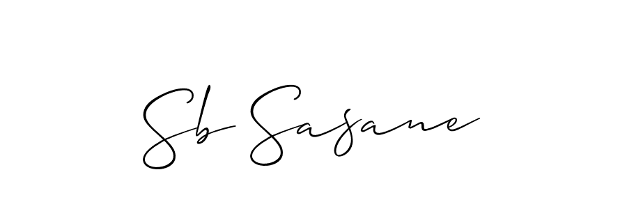 It looks lik you need a new signature style for name Sb Sasane. Design unique handwritten (Allison_Script) signature with our free signature maker in just a few clicks. Sb Sasane signature style 2 images and pictures png