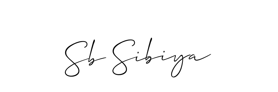 Make a short Sb Sibiya signature style. Manage your documents anywhere anytime using Allison_Script. Create and add eSignatures, submit forms, share and send files easily. Sb Sibiya signature style 2 images and pictures png