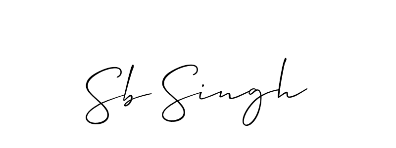 Similarly Allison_Script is the best handwritten signature design. Signature creator online .You can use it as an online autograph creator for name Sb Singh. Sb Singh signature style 2 images and pictures png