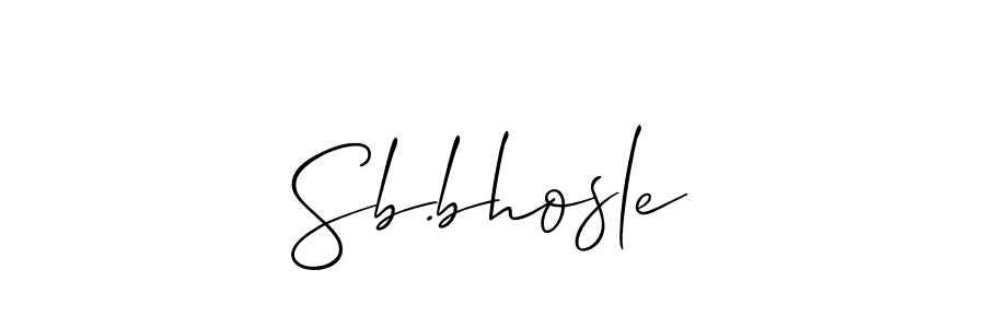 It looks lik you need a new signature style for name Sb.bhosle. Design unique handwritten (Allison_Script) signature with our free signature maker in just a few clicks. Sb.bhosle signature style 2 images and pictures png