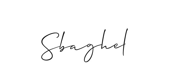 It looks lik you need a new signature style for name Sbaghel. Design unique handwritten (Allison_Script) signature with our free signature maker in just a few clicks. Sbaghel signature style 2 images and pictures png