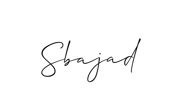 if you are searching for the best signature style for your name Sbajad. so please give up your signature search. here we have designed multiple signature styles  using Allison_Script. Sbajad signature style 2 images and pictures png