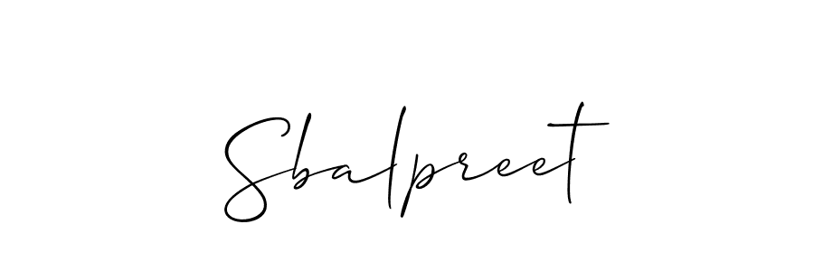 Make a short Sbalpreet signature style. Manage your documents anywhere anytime using Allison_Script. Create and add eSignatures, submit forms, share and send files easily. Sbalpreet signature style 2 images and pictures png