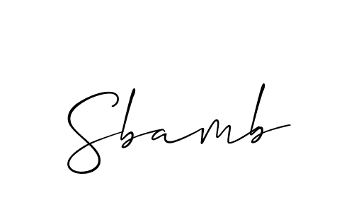 You can use this online signature creator to create a handwritten signature for the name Sbamb. This is the best online autograph maker. Sbamb signature style 2 images and pictures png