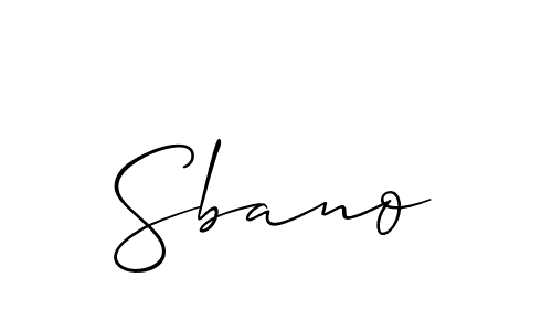 Allison_Script is a professional signature style that is perfect for those who want to add a touch of class to their signature. It is also a great choice for those who want to make their signature more unique. Get Sbano name to fancy signature for free. Sbano signature style 2 images and pictures png