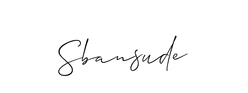 Similarly Allison_Script is the best handwritten signature design. Signature creator online .You can use it as an online autograph creator for name Sbansude. Sbansude signature style 2 images and pictures png