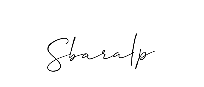 Once you've used our free online signature maker to create your best signature Allison_Script style, it's time to enjoy all of the benefits that Sbaralp name signing documents. Sbaralp signature style 2 images and pictures png