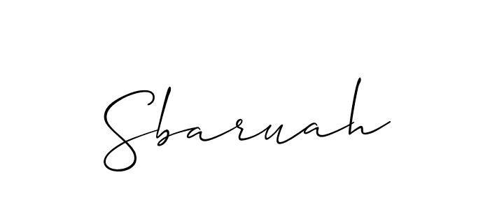if you are searching for the best signature style for your name Sbaruah. so please give up your signature search. here we have designed multiple signature styles  using Allison_Script. Sbaruah signature style 2 images and pictures png