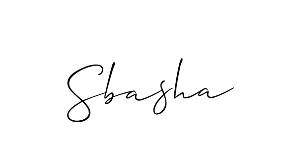 Allison_Script is a professional signature style that is perfect for those who want to add a touch of class to their signature. It is also a great choice for those who want to make their signature more unique. Get Sbasha name to fancy signature for free. Sbasha signature style 2 images and pictures png