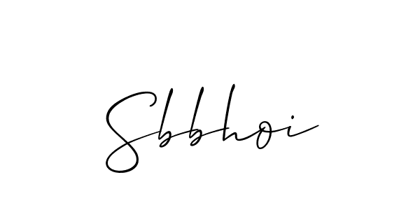 How to make Sbbhoi signature? Allison_Script is a professional autograph style. Create handwritten signature for Sbbhoi name. Sbbhoi signature style 2 images and pictures png