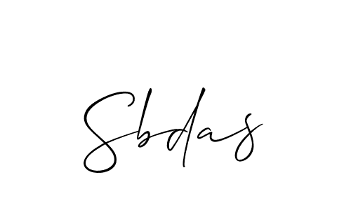 How to Draw Sbdas signature style? Allison_Script is a latest design signature styles for name Sbdas. Sbdas signature style 2 images and pictures png