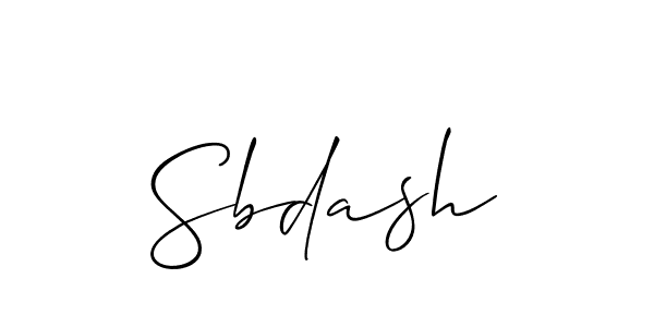 The best way (Allison_Script) to make a short signature is to pick only two or three words in your name. The name Sbdash include a total of six letters. For converting this name. Sbdash signature style 2 images and pictures png