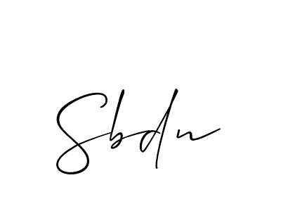 Make a beautiful signature design for name Sbdn. Use this online signature maker to create a handwritten signature for free. Sbdn signature style 2 images and pictures png