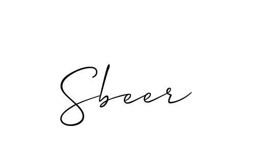 It looks lik you need a new signature style for name Sbeer. Design unique handwritten (Allison_Script) signature with our free signature maker in just a few clicks. Sbeer signature style 2 images and pictures png