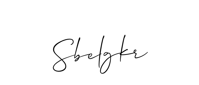 Use a signature maker to create a handwritten signature online. With this signature software, you can design (Allison_Script) your own signature for name Sbelgkr. Sbelgkr signature style 2 images and pictures png