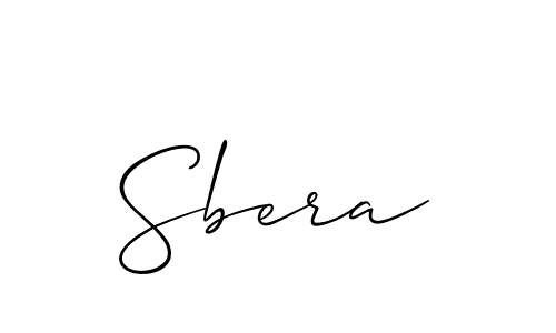 Make a beautiful signature design for name Sbera. With this signature (Allison_Script) style, you can create a handwritten signature for free. Sbera signature style 2 images and pictures png