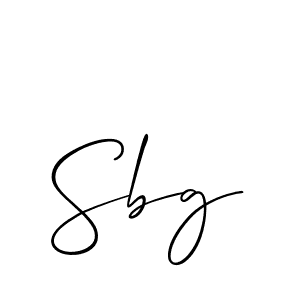 How to make Sbg name signature. Use Allison_Script style for creating short signs online. This is the latest handwritten sign. Sbg signature style 2 images and pictures png