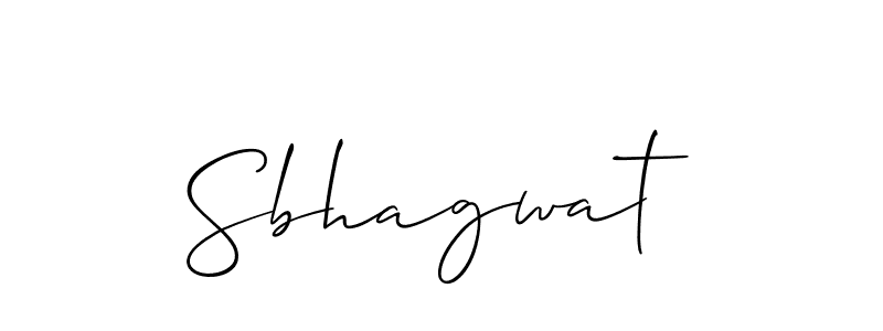 The best way (Allison_Script) to make a short signature is to pick only two or three words in your name. The name Sbhagwat include a total of six letters. For converting this name. Sbhagwat signature style 2 images and pictures png