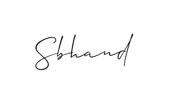 if you are searching for the best signature style for your name Sbhand. so please give up your signature search. here we have designed multiple signature styles  using Allison_Script. Sbhand signature style 2 images and pictures png