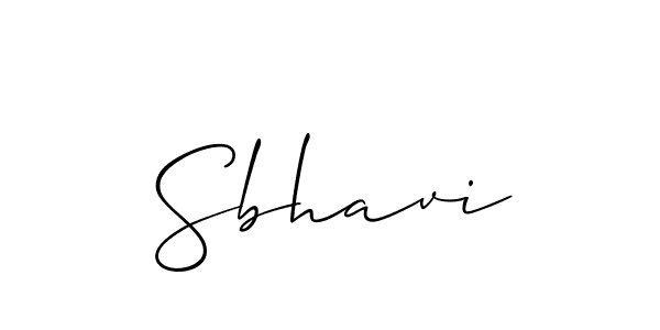 You should practise on your own different ways (Allison_Script) to write your name (Sbhavi) in signature. don't let someone else do it for you. Sbhavi signature style 2 images and pictures png