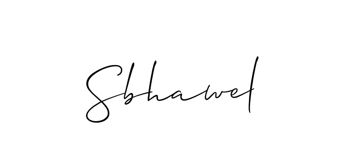 Once you've used our free online signature maker to create your best signature Allison_Script style, it's time to enjoy all of the benefits that Sbhawel name signing documents. Sbhawel signature style 2 images and pictures png