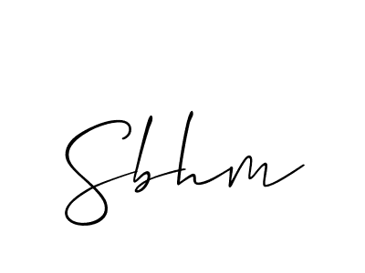 Also You can easily find your signature by using the search form. We will create Sbhm name handwritten signature images for you free of cost using Allison_Script sign style. Sbhm signature style 2 images and pictures png