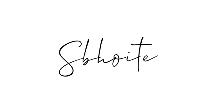 How to make Sbhoite name signature. Use Allison_Script style for creating short signs online. This is the latest handwritten sign. Sbhoite signature style 2 images and pictures png