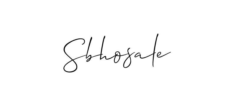 The best way (Allison_Script) to make a short signature is to pick only two or three words in your name. The name Sbhosale include a total of six letters. For converting this name. Sbhosale signature style 2 images and pictures png