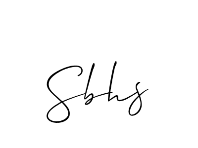 How to Draw Sbhs signature style? Allison_Script is a latest design signature styles for name Sbhs. Sbhs signature style 2 images and pictures png