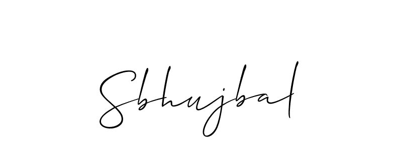 The best way (Allison_Script) to make a short signature is to pick only two or three words in your name. The name Sbhujbal include a total of six letters. For converting this name. Sbhujbal signature style 2 images and pictures png