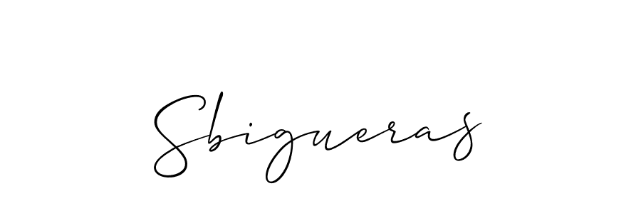 Allison_Script is a professional signature style that is perfect for those who want to add a touch of class to their signature. It is also a great choice for those who want to make their signature more unique. Get Sbigueras name to fancy signature for free. Sbigueras signature style 2 images and pictures png